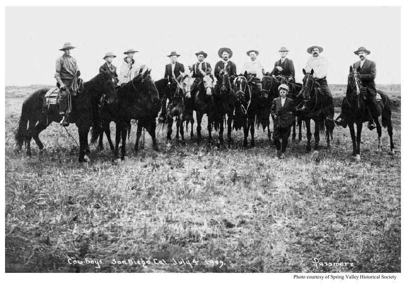 Spring Valley Cowboys and Horses: 1900